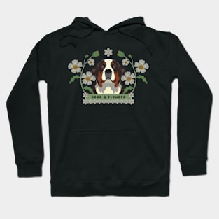 Dogs And Flowers Hoodie